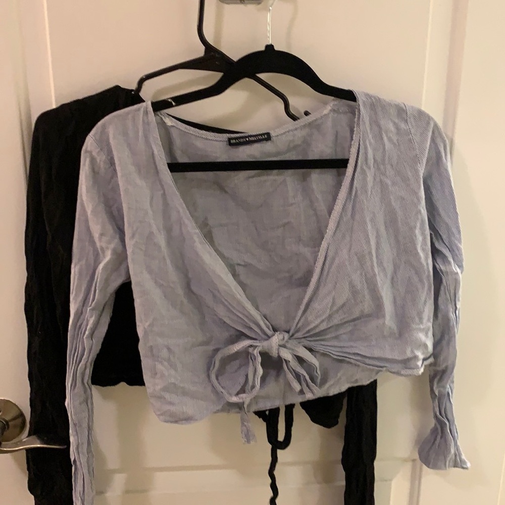 2 FOR 1 tie BRANDY long sleeve tops